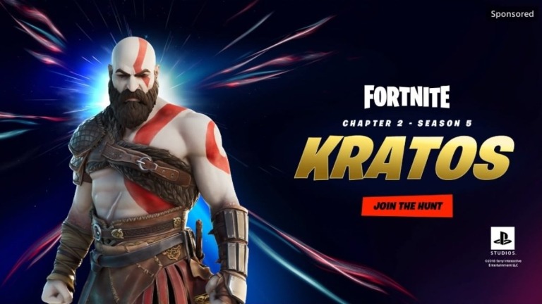 kratos fortnite god of war